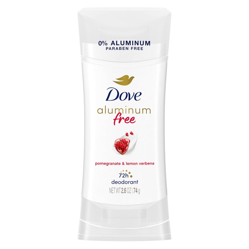 Dove Aluminum Free Deodorant for Women Pomegranate and Lemon Verbena 72 hour odor protection 2.6 oz - Image 1