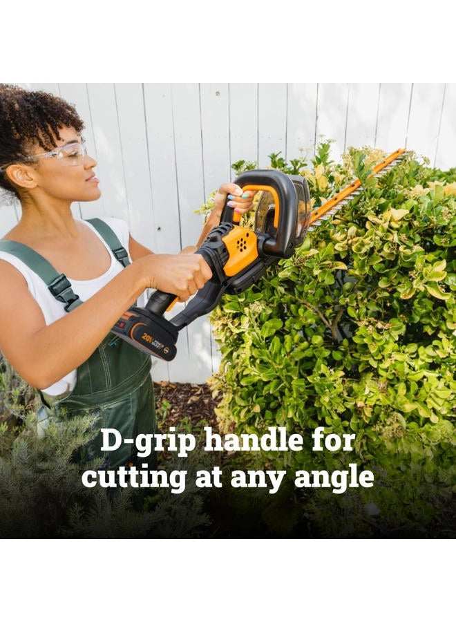 Worx WG261.9 20V Power Share 22" Cordless Hedge Trimmer (Tool Only) - Image 5