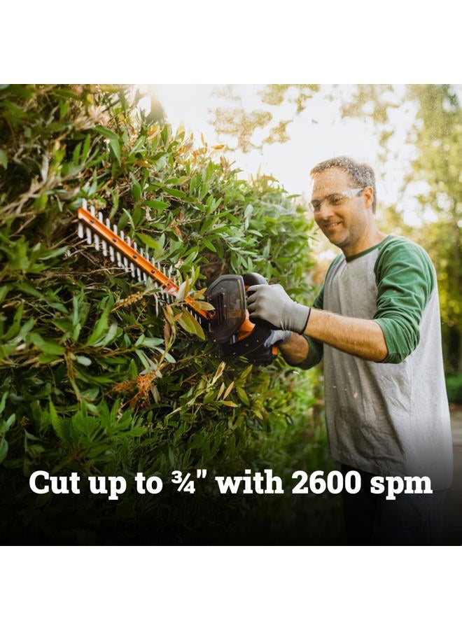 Worx WG261.9 20V Power Share 22" Cordless Hedge Trimmer (Tool Only) - Image 3