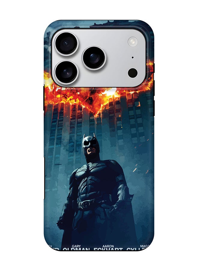 Tough Pro Magnetic Case for iPhone 17 Pro, Dual Layer hybrid PC + TPU Mobile Cover Matte - Burning Batman