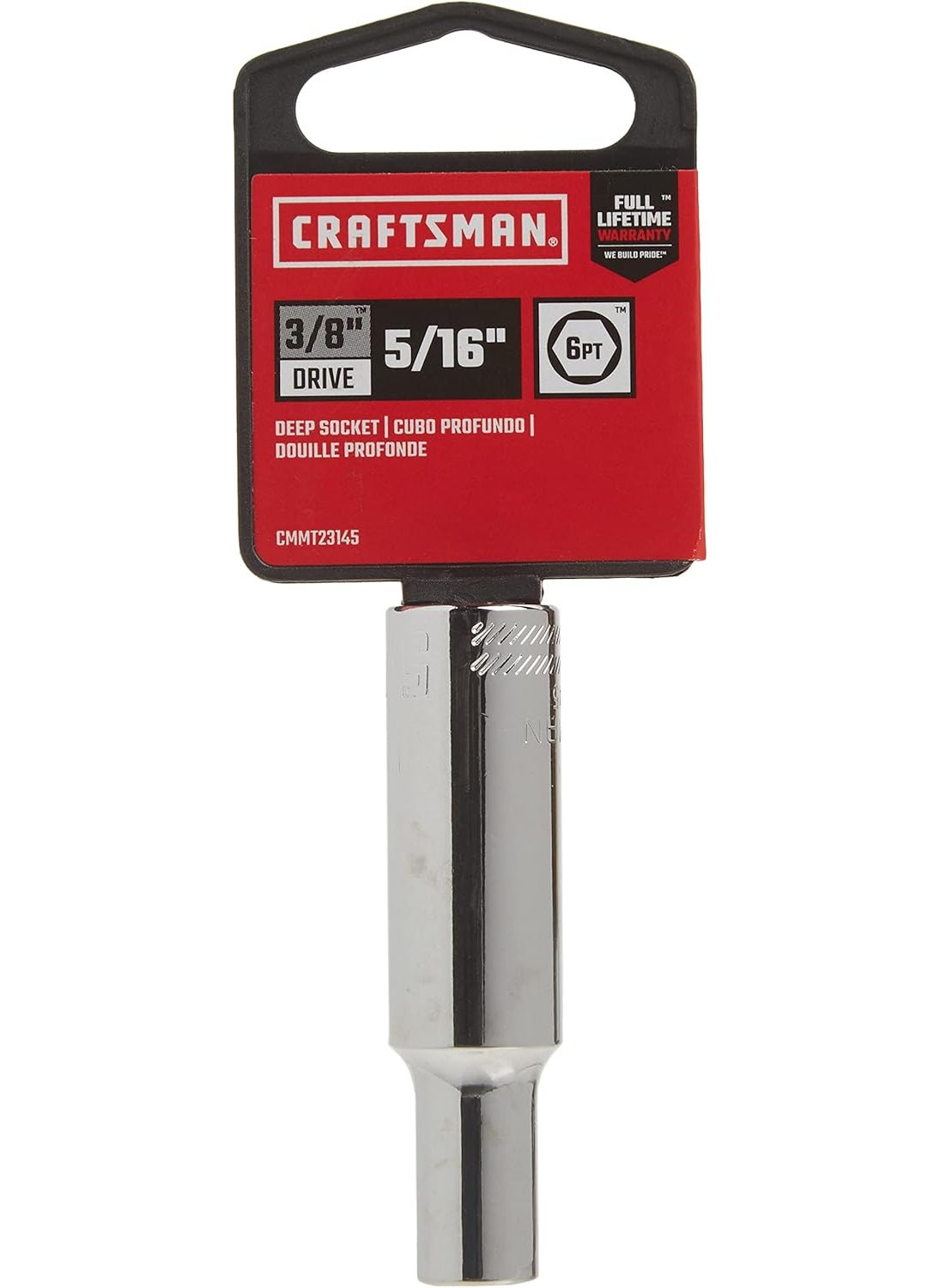 CRAFTSMAN CRAFTSMAN Deep Socket SAE 38Inch Drive 516Inch 6Point CMMT23145  - Image 2