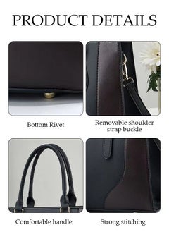 DUNISO 2PCS Handbag and Purse Set for Women Crossbody Leather Tote Top Handle Satchel Shoulder Bags with Adjustable Strap Tassel Pendant for Work  - Image 3