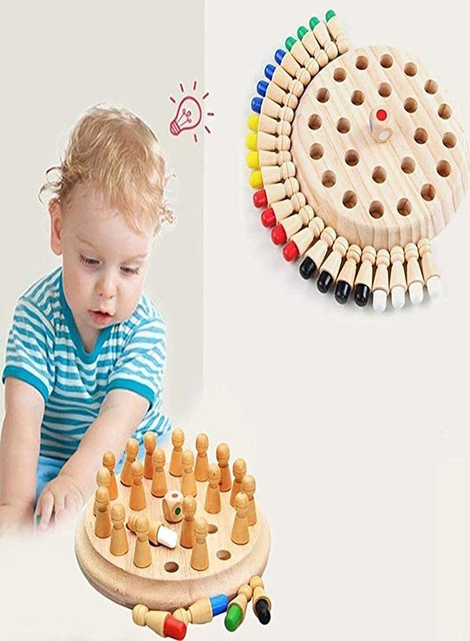 VikriDA Big Size Wooden Memory Chess Game | Fun Block Board Game for Kids & Adults | Memory Match Stick Chess Toy - Image 5
