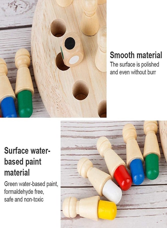 VikriDA Big Size Wooden Memory Chess Game | Fun Block Board Game for Kids & Adults | Memory Match Stick Chess Toy - Image 3