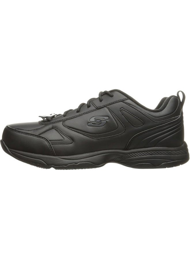 SKECHERS Men's Dighton Food Service Shoe, Black Synthetic Leather, 7 UK Wide - Image 2
