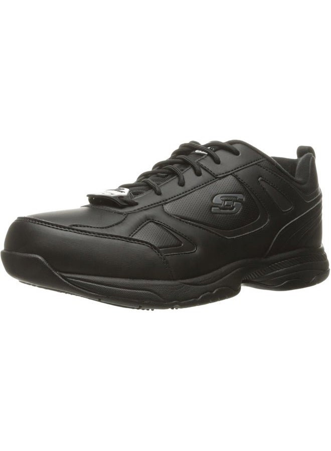 SKECHERS Men's Dighton Food Service Shoe, Black Synthetic Leather, 7 UK Wide - Image 5