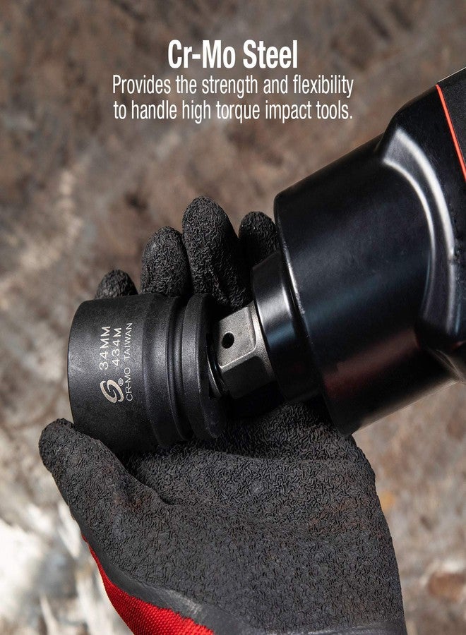 Sunex Tools Sunex 434m 3/4-Inch Drive 34-Mm Impact Socket - Image 4