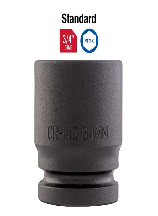 Sunex Tools Sunex 434m 3/4-Inch Drive 34-Mm Impact Socket - Image 2