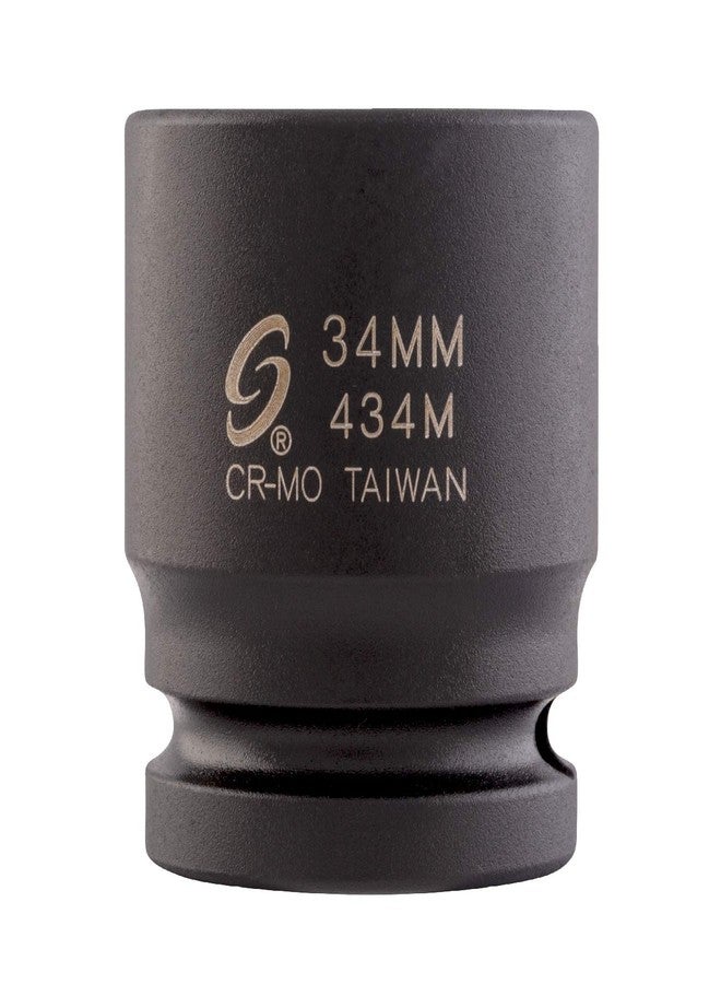 Sunex Tools Sunex 434m 3/4-Inch Drive 34-Mm Impact Socket - Image 1