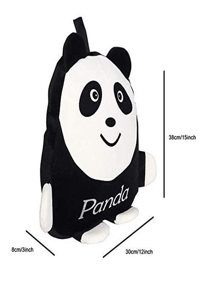 Black Hill Cute Kids Backpack Toddler Bag Plush Animal Cartoon Mini Travel Bag for Baby Girl Boy 1-6 Years (Black-Panda) - Image 5