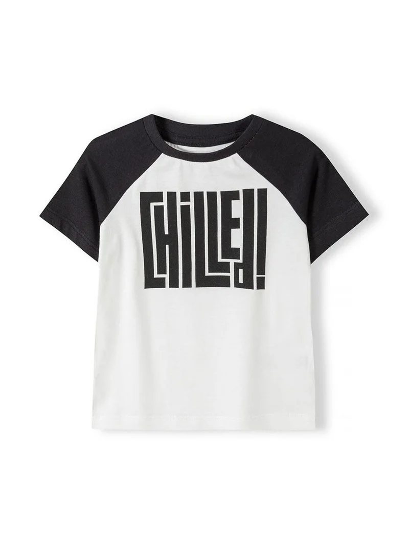 مينوتي Teen Boys Summer T-Shirt With Contrast Sleeves