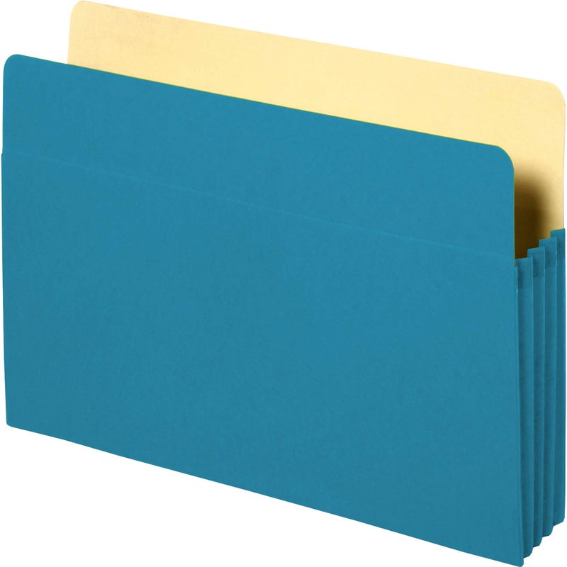 Business Source Accordion Pocket,3-1/2" Exp,11-3/4"x9-1/2",Blue - Image 3