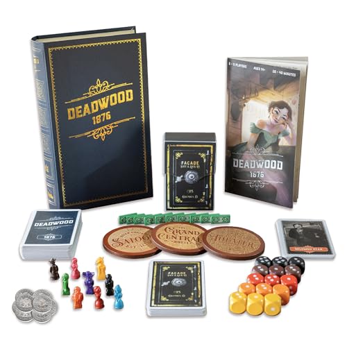Facade Games Deadwood 1876 Deluxe Edition Old West Board Game of Gold Strategy Secrets and Stealing A Wild West Party Card Game for Adults and Family Game Night 29 Players Ages 14 and Up - Image 1