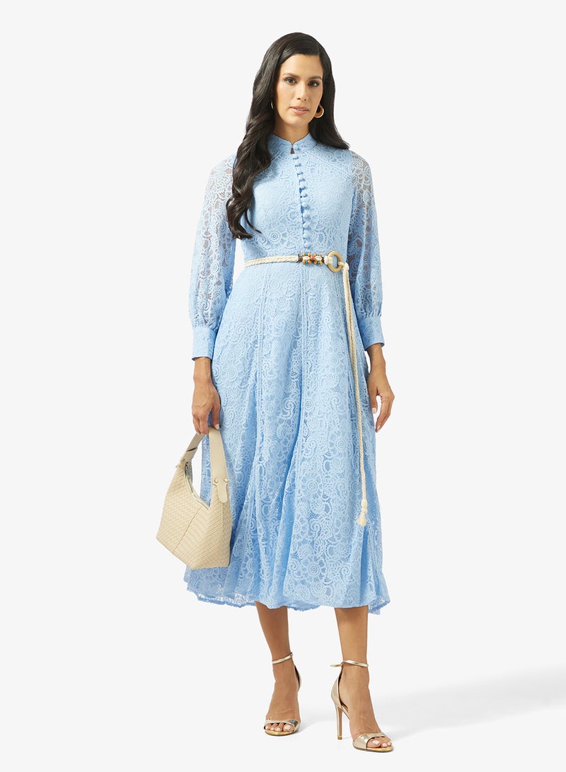 Khizana Lace A-line Dress - Image 4