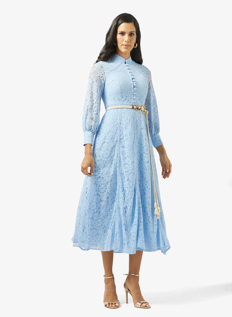 Khizana Lace A-line Dress - Image 1