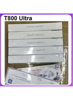 1 x 5 pcs T800Ultra Smartwatch Bluetooth Sports Wireless Charging black-English
