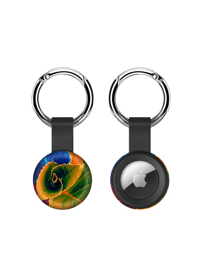 Stylizedd Airtag Case Metal Key Ring with Tough Case for Apple Airtag cover - Bloomin Autumn Leaves  - Image 1