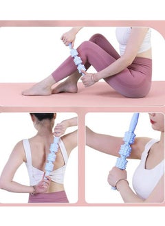 QSHOP QSHOP® Premium Massage Stick for Muscles, Muscle Therapy Balls, Muscle Pain Relief, Self Massage Roller Stick, Cushioned Ergonomic Handle with 3 Pointed Massage Balls for Yoga Massage  - Image 4