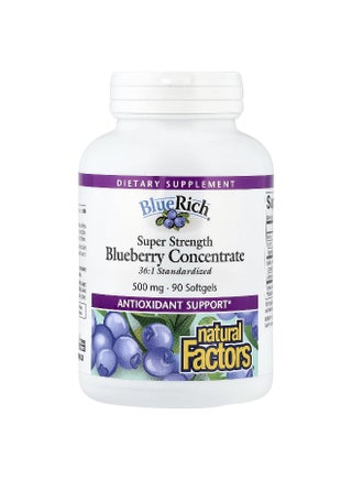 Natural Factors, BlueRich®, Super Strength Blueberry Concentrate, 500 mg, 90 Softgels - pzsku/Z8AB849141D8B89A68B2DZ/45/_/1745236946/b562f49f-e154-4b58-9321-a4ddfef9140d
