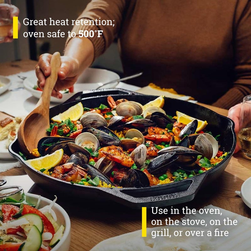 Lodge Chef Collection 14" Chef Style Skillet - Image 5