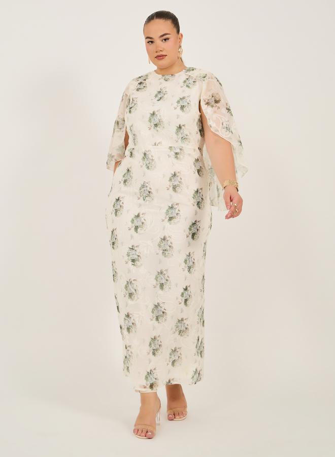 ستايلي فستان مناسبات بنقشة الزهور - Image 1