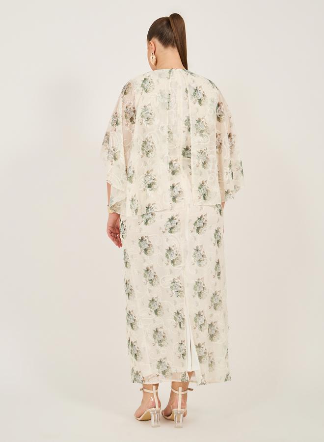 ستايلي فستان مناسبات بنقشة الزهور - Image 5