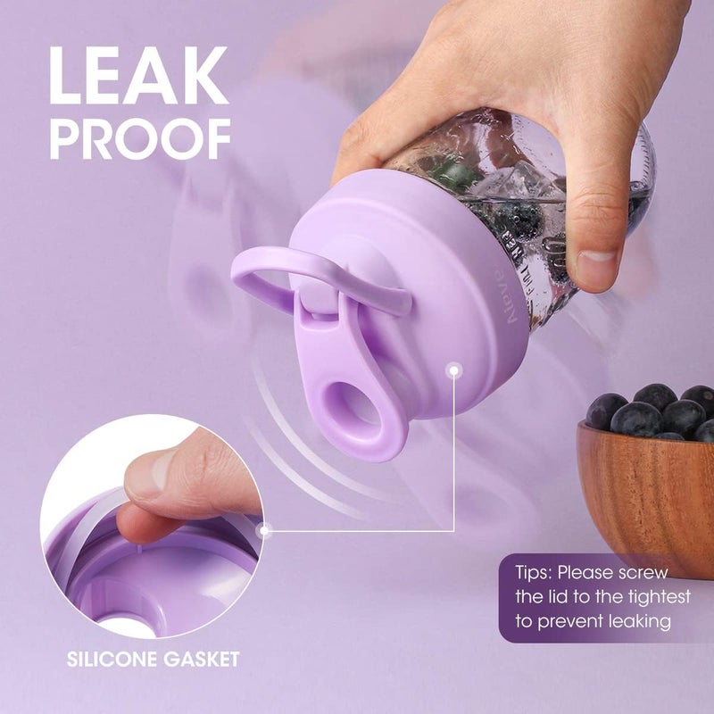 Aieve Mason Jar Lids, 4 Pack Wide Mouth Mason Jar Pour Spout Lid, Canning Lids with Flip Top Lid, Leak-Proof - Image 3