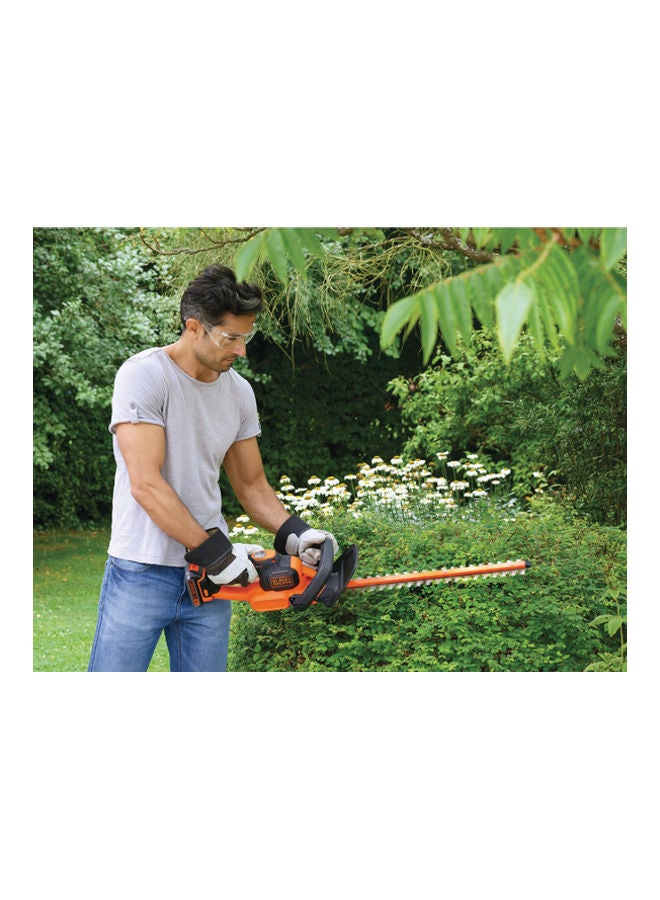 BLACK+DECKER Cordless Power Hedge Trimmer, POWERCONNECT Series, 18 V, 45 cm Blade Length, 18 mm Blade Gap, Dual Action, Battery not Included, Orange/Black - GTC18452PCB-XJ, Orange/Black 45cm - Image 3