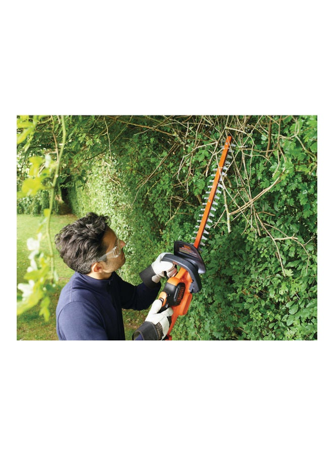 BLACK+DECKER Cordless Power Hedge Trimmer, POWERCONNECT Series, 18 V, 45 cm Blade Length, 18 mm Blade Gap, Dual Action, Battery not Included, Orange/Black - GTC18452PCB-XJ, Orange/Black 45cm - Image 4
