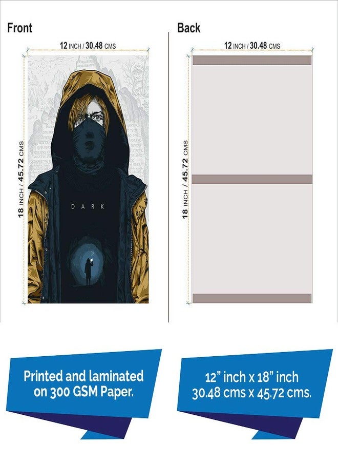 Wildmark Paper Dark Series Netflix Premium Laminated Poster (Multicolour, 12x18 Inches) - Image 4