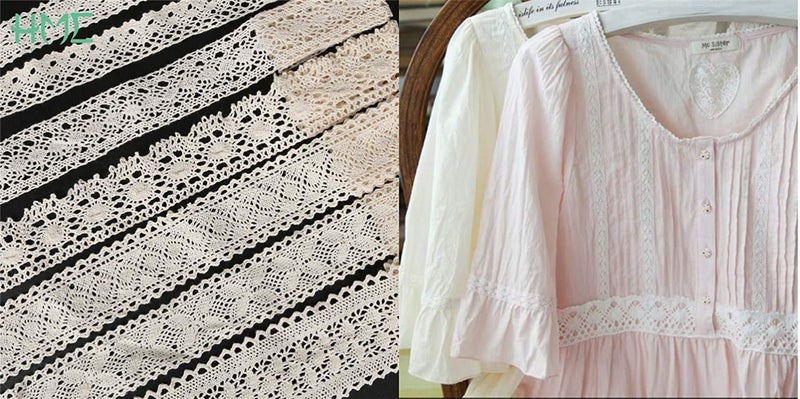 DIY Crafts Pack of 45 mtr 15x3, Black, 15 Yards White/Black/Ivory Knitting Cotton Lace Ribbon Handmade Patchwork Scrapbook Craft for DI(Pack of 45 mtr 15x3, Black) - Image 3