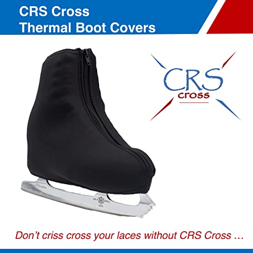 CRS Cross Thermal Ice Skate Boot Covers. Insulated Warm Neoprene Thermal Covers for Ice Skating, Roller, Hockey and Figure Skates. (Black, Large) - Image 5