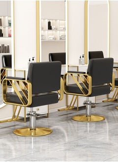 ETG Barber Chair, Salon Chair for Hair Stylist Hydraulic Barber Chair for Hair Salon Shop, Salon Chair 360 Degrees Rolling Swivel Hair Styling Chair, Adjustable Height Hair Stylist Tattoo Salon Equipment  - Image 2