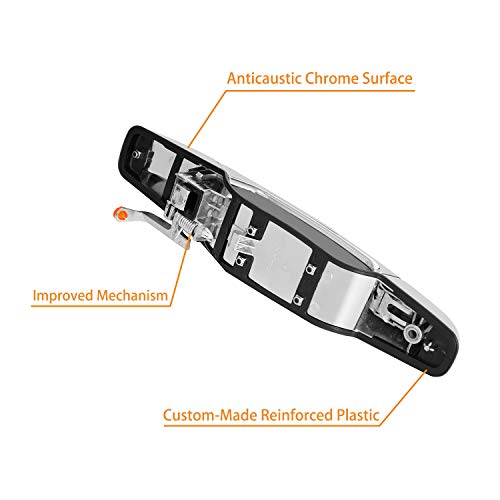 Gledewen Exterior Chrome Door Handle Front Right Passenger Side | for 2007-2013 Chevy Silverado Suburban Tahoe Avalanche, GMC Sierra Yukon, Cadillac Escalade | Replaces# 15915150, 22738722, 25960526, 80545 - Image 4