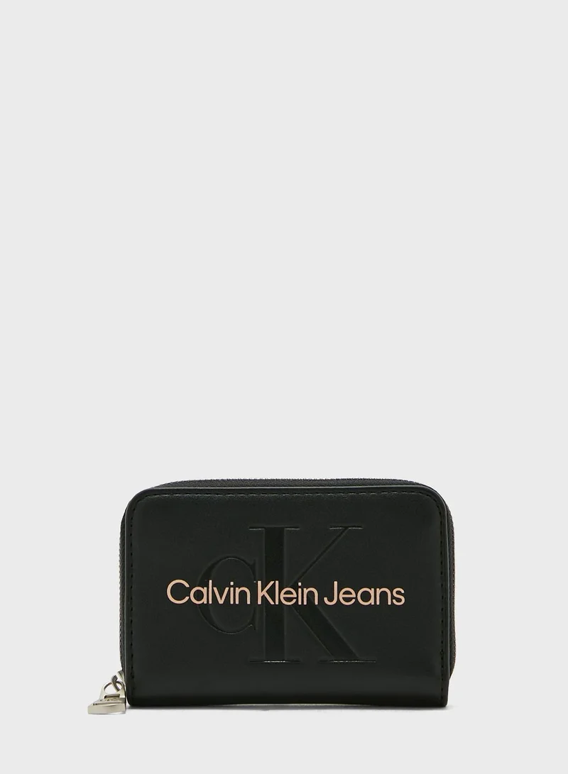 CALVIN KLEIN Monogram Detailed Wallet