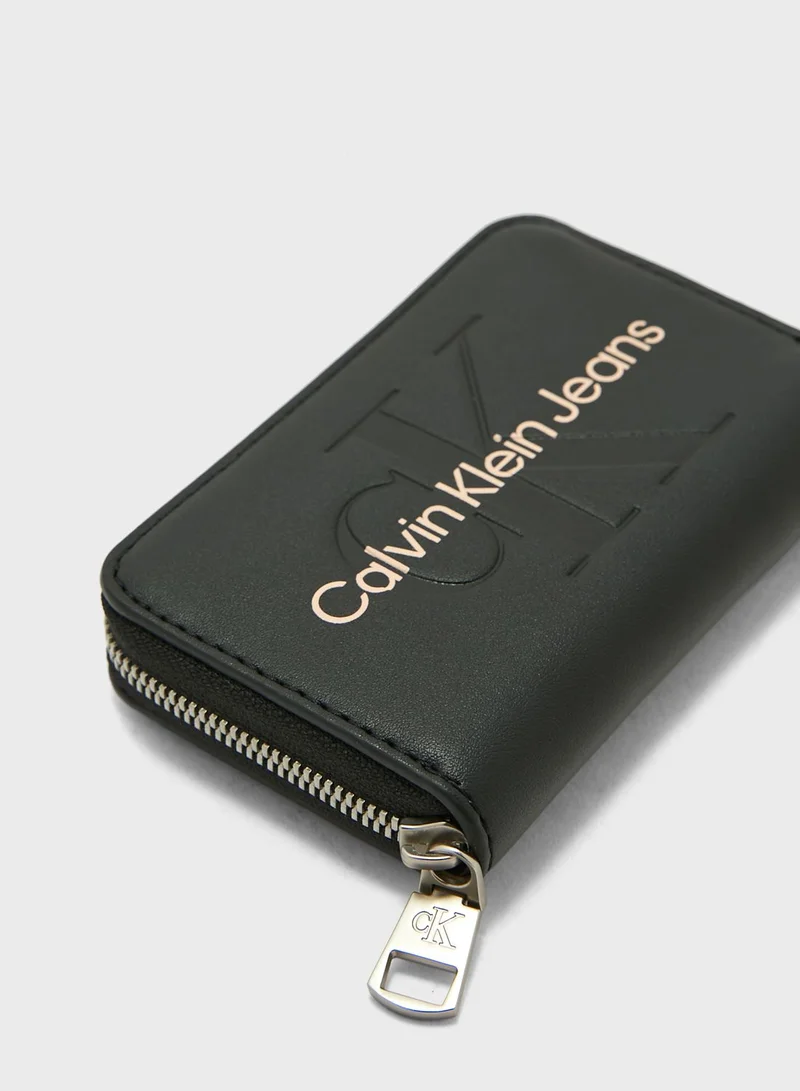 CALVIN KLEIN Monogram Detailed Wallet