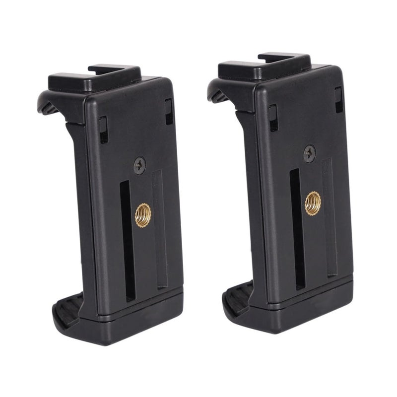 Universal Smartphone Gimbal Mount 2Pcs Black Phone Holder With 1 4 Inch Port - Image 2