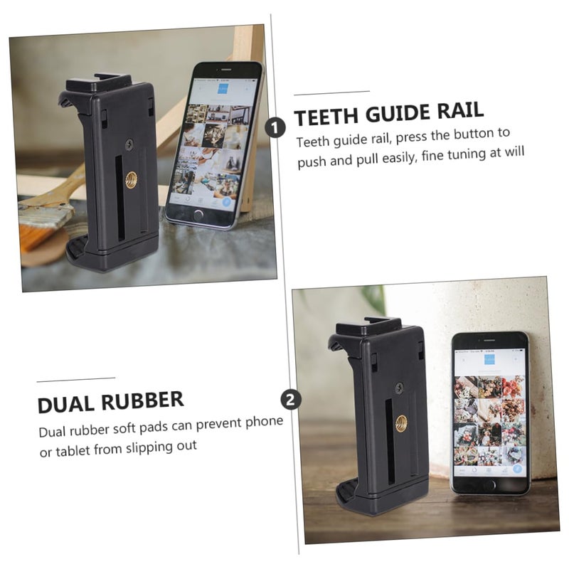 Universal Smartphone Gimbal Mount 2Pcs Black Phone Holder With 1 4 Inch Port - Image 4