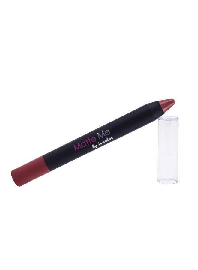 INCOLOR Matte Me Crayon Lipstick, Long Lasting, Waterproof and Smooth Texture Pencil Lipstick For Girl & Women, 2.3g 16 Cannes - Image 5