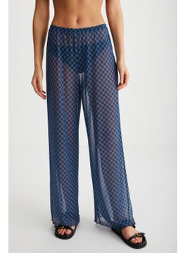 GRIMELANGE Arista Women Summer Tulle Black - Blue Pants  - Image 2