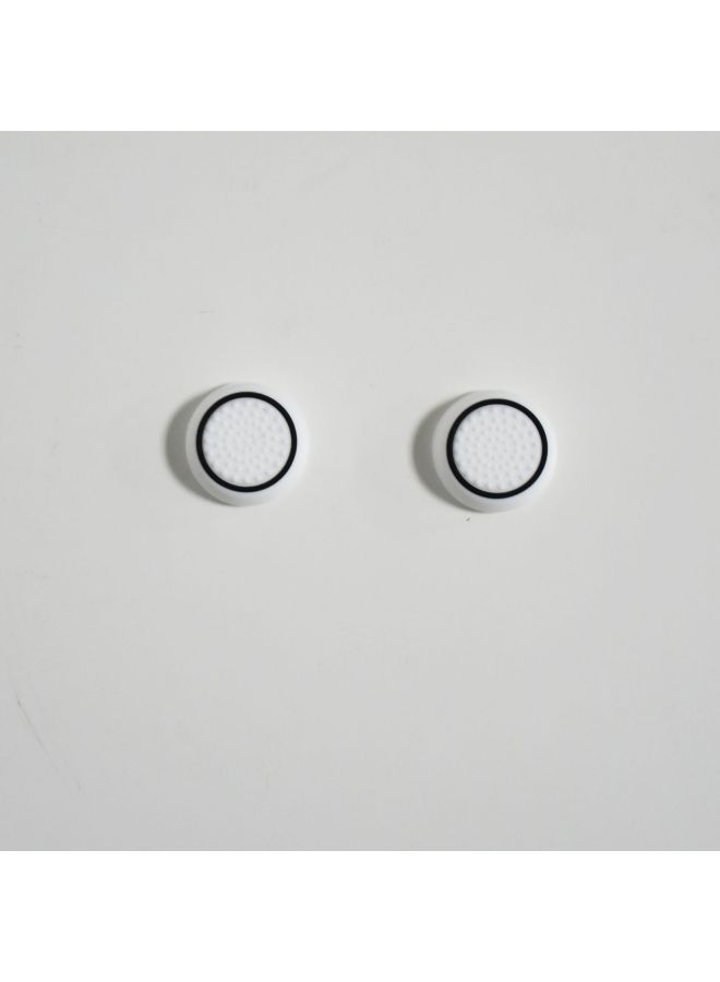 Loquat Ps4 Rocker Cap PS3 PS5 XBOXONE 360 Luminous Cap Luminous Mushroom Head Two-color Handle Silicone-Product Color:PS-Black Circle On White 15 - Image 1