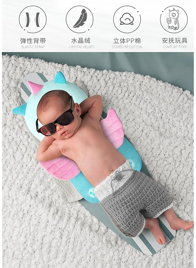 erorex Toddler Baby Head Protection Cushion Backpack Wear Infant Support Head Pillows Soft Baby Nursery Pillows Unisex Newborn Head Shaping Pillow Support Head Sleep Pillows Turtle  - Image 3