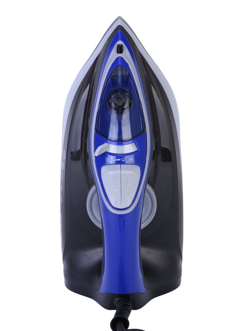 SONASHI Steam Iron with Ceramic Coated Soleplate | Steam/Burst Steam/Spray/Dry Iron with Self-Clean Function | Water Tank 230ML - Ideal for All Fabrics 230 ml 2600 W SI-5084C Blue/Black - Image 3