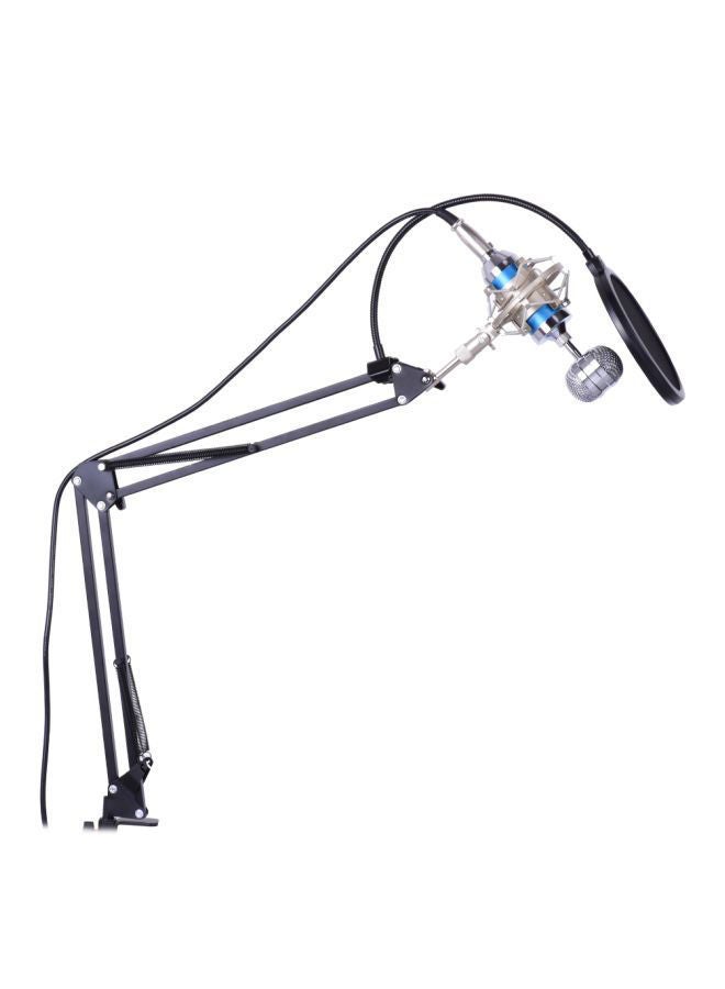 NIBEMINENT Professional Broadcasting Studio Recording Condenser Microphone Set I2693BL-A Black - Image 1