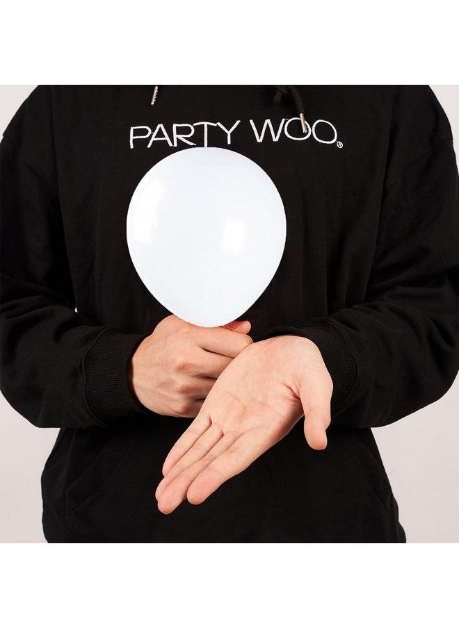 PartyWoo White Balloons 120 Pcs 5 Inch Matte White Balloons Latex Balloons For Balloon Garland Arch As Party Decorations Birthday Decorations Wedding Decorations Neutral Baby Shower Decorations  - Image 3