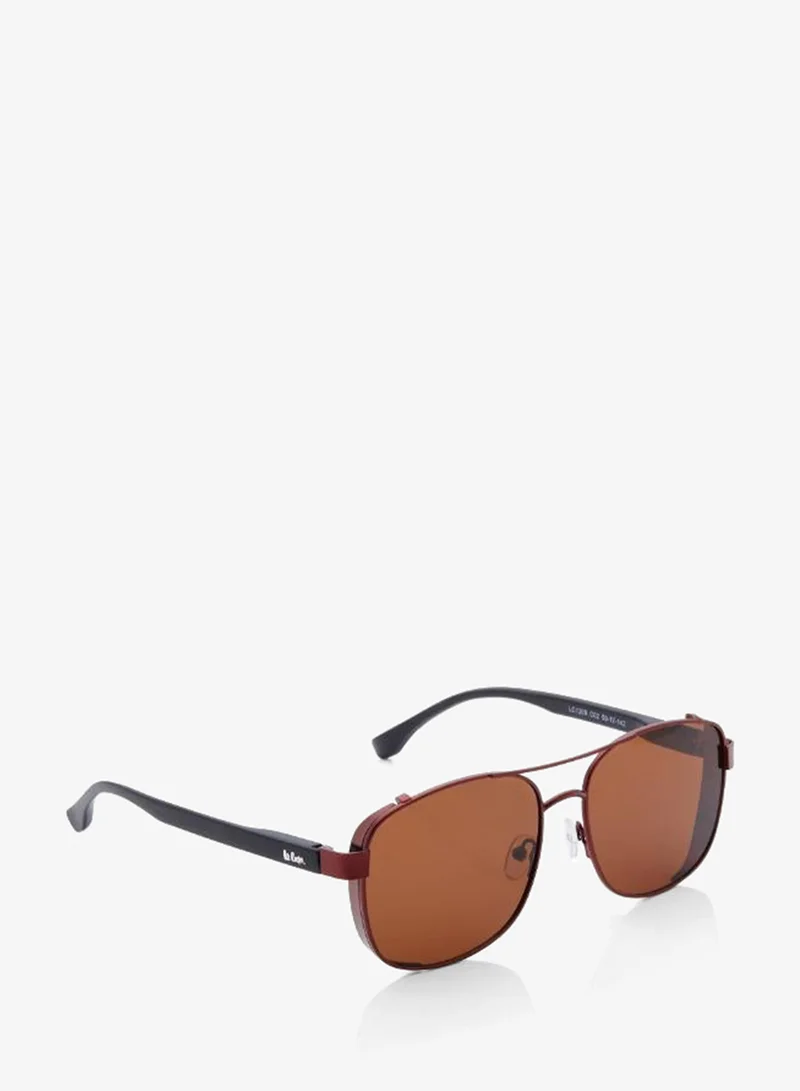 Lee Cooper  Polarized Sunglasses Matte Dark Red Frame Brown Mirror Lens 59mm  - LC1209C02  | Best Price UAE