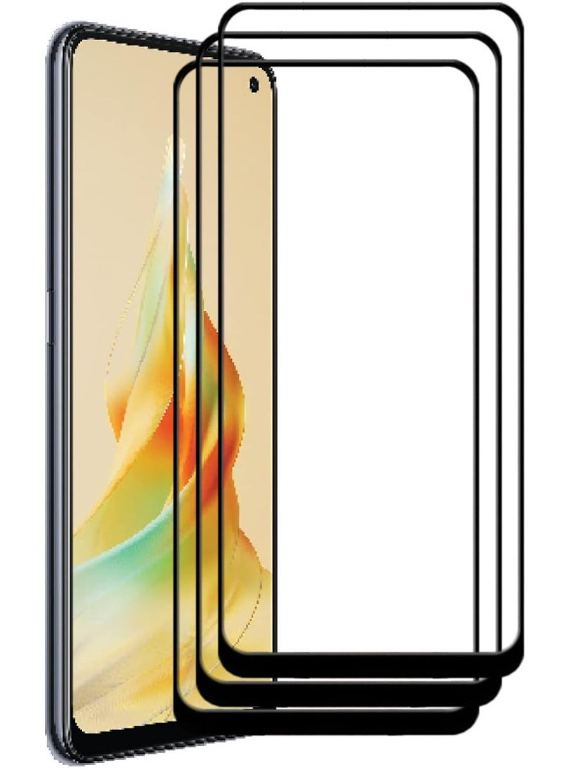 ACLIX 3 Pieces Antistatic ESD Dustproof Premium Quality High Definition Tempered Glass Screen Protector Designed For Oppo Reno8 T - Image 1