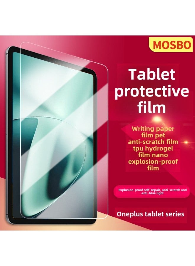 Suitable For One Pad Pro12.1 Inch Writing Paper Flat Film PET Explosion-proof HD Blue TPU Water Gel Film-Color:Full Screen, Frosted Front Film Thickened Pet (die)-Dimensions:Oneplus Padpro( 12.1inch ) - Image 2