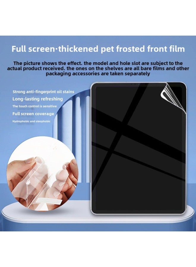 Suitable For One Pad Pro12.1 Inch Writing Paper Flat Film PET Explosion-proof HD Blue TPU Water Gel Film-Color:Full Screen, Frosted Front Film Thickened Pet (die)-Dimensions:Oneplus Padpro( 12.1inch ) - Image 1