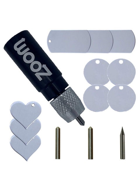 Silhouette 3 In 1 Etching/Engraving Tool Kit With Precision Normal And Blunt Tips And Metal Stamping Blanks For Use In Cameo 1 2 And 3 Curio Knk Gazelle Pazzle Xyron Wishblade